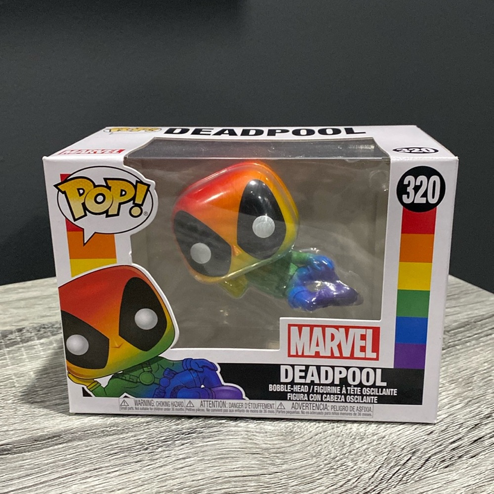 Funko Pop! | Marvel #320: Deadpool (Rainbow) - Collectible Bobble-Head Figure